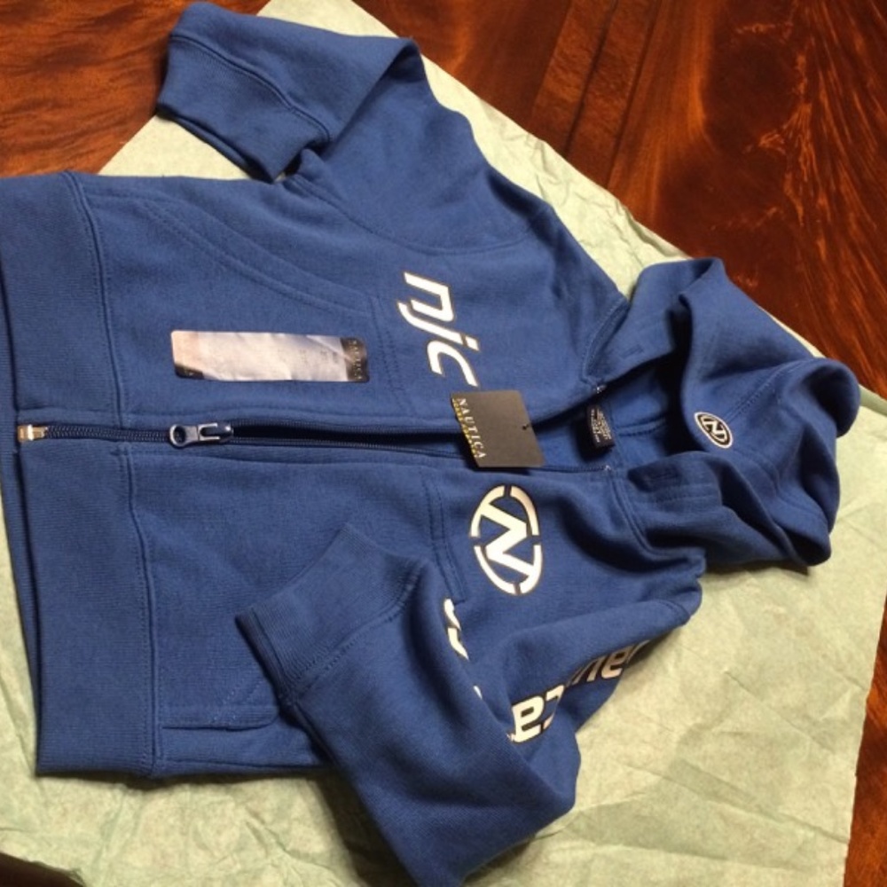 Nautica Boys Hooded fleece jacket size 2T (new)